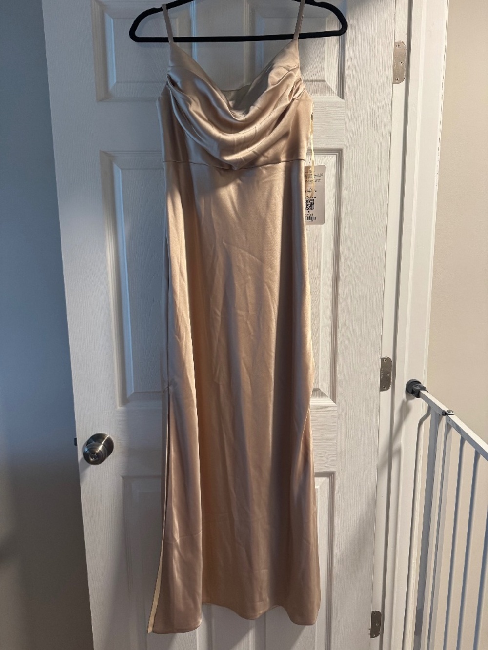 Skye Satin Dress Revelry champagne/gold dress
